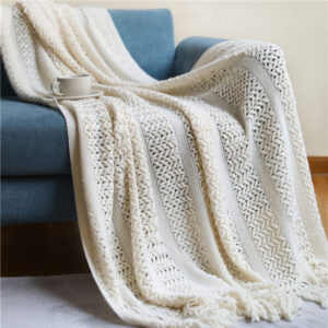 Midsum Boho Plaid Blanket Nordic Knitted Bed Blankets